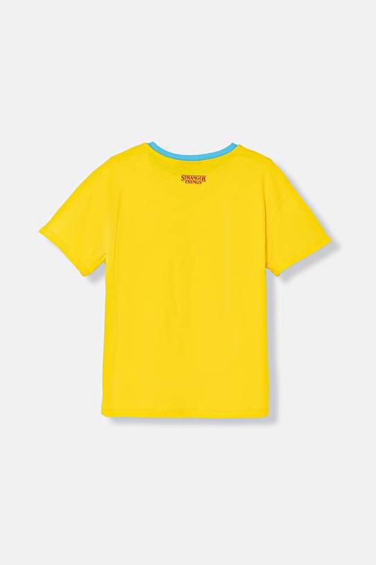 United Colors of Benetton t-shirt dziecięcy bawełniany 36UVC10QZ.G.Seasonal żółty SS26