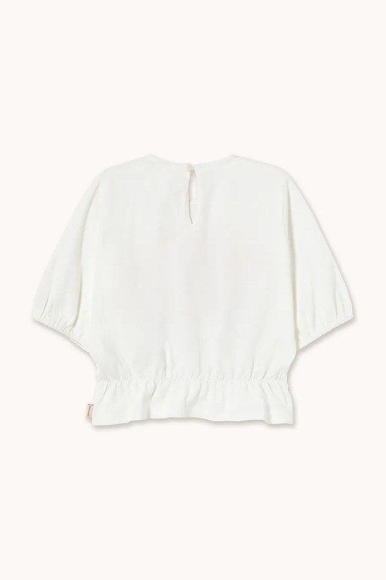 Dziewczynka Tinycottons t-shirt bawełniany dziecięcy RED DOG GRAPHIC TOP SS26.051 biały