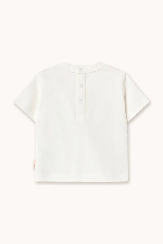 Tinycottons kratka majica za dojenčke bombažna FLOWER PATTERN GRAPHIC BABY TEE SS26.070 bela SS26