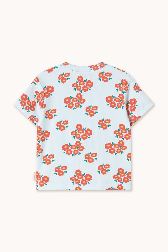 Dziewczynka Tinycottons t-shirt dziecięcy BLOSSOMS RIB TEE SS26.091 biały