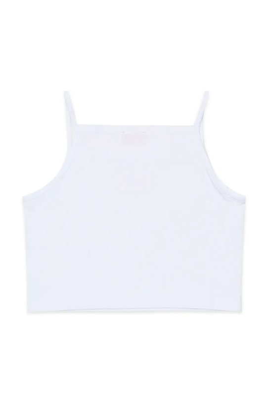 Diesel top bawełniany dziecięcy TEDIM T-SHIRT J02584.0GRAI biały SS26