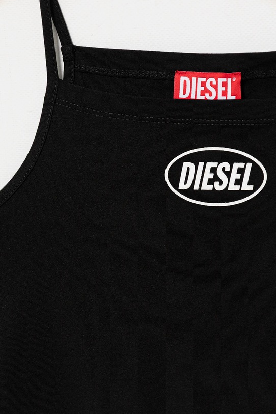 Dziewczynka Diesel top bawełniany dziecięcy TEDIM T-SHIRT J02584.0GRAI czarny