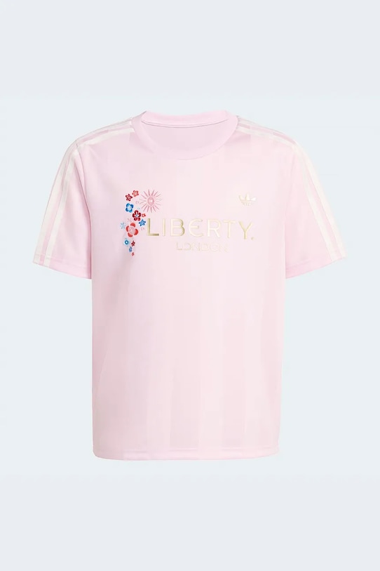 Παιδικό μπλουζάκι adidas Originals KT0837 μπεζ SS26