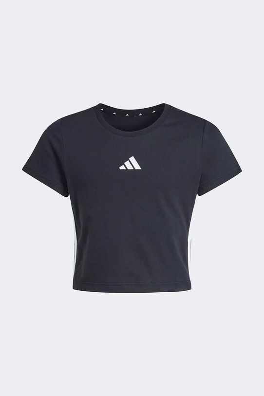 adidas T-shirt basic dziecięcy bawełniany JZ1211 czarny SS26