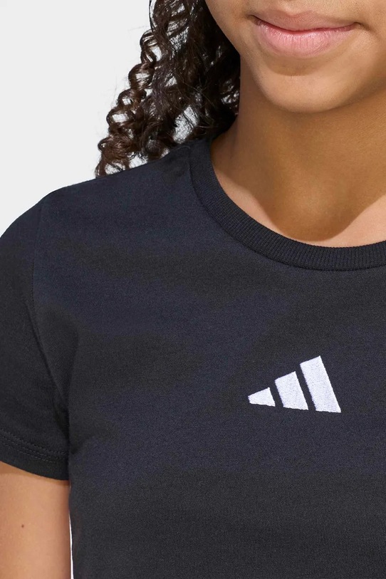 adidas T-shirt basic dziecięcy bawełniany JZ1211 czarny
