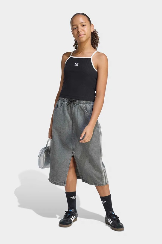 adidas Originals top dziecięcy czarny KE2492