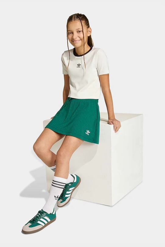 adidas Originals t-shirt basic dziecięcy z bawełną biały KE2497