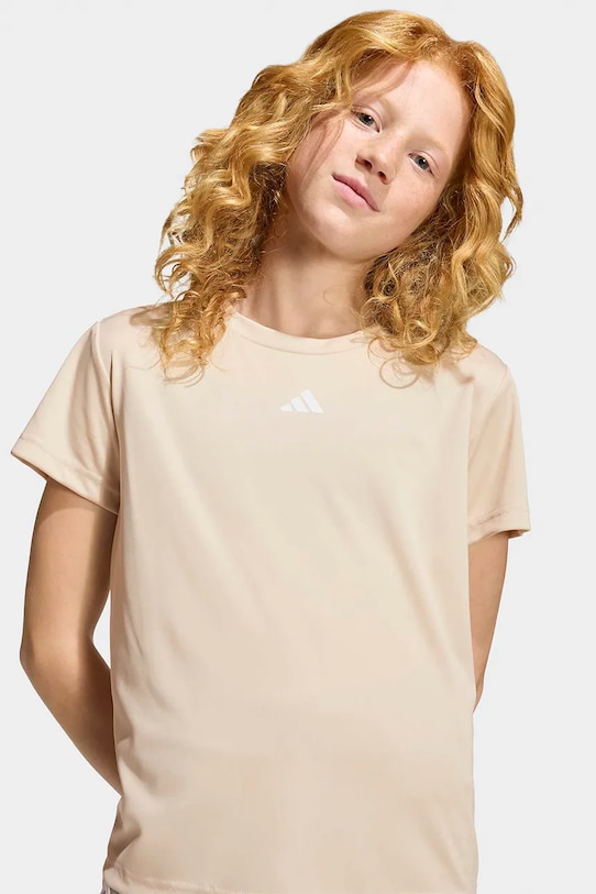 adidas tréningové tričko detské KB6811 béžová