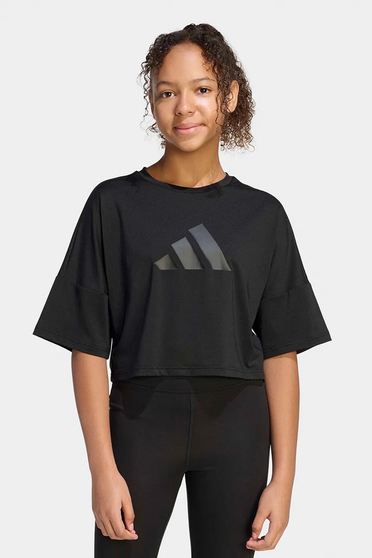 adidas t-shirt παιδικό μαύρο KB6870