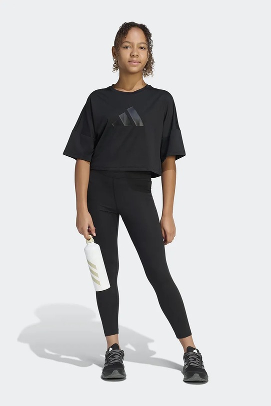 adidas t-shirt παιδικό μαύρο KB6870