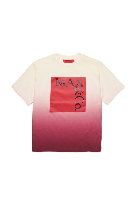 Detské bavlnené tričko MAX&Co. MAXT38F T-SHIRT bavlna béžová MX0354.MX01Q