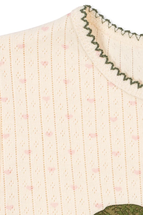 Dievča Detské bavlnené tričko Konges Sløjd MINNIE TEE GOTS KS105210.PPY2 béžová