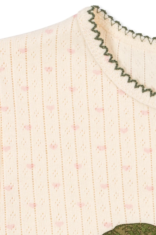 Dievča Detské bavlnené tričko Konges Sløjd MINNIE TEE GOTS KS105210.PPY2 béžová