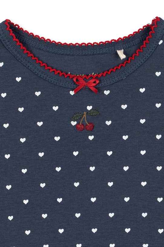 Dievča Detské bavlnené tričko Konges Sløjd CLASSIC TEE GOTS KS104735.PPY2 tmavomodrá