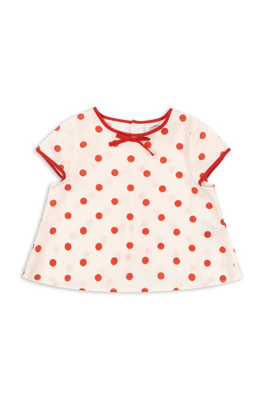 Konges Sløjd t-shirt bawełniany dziecięcy VIVO TOP GOTS KS105128.PPY2 beżowy SS26