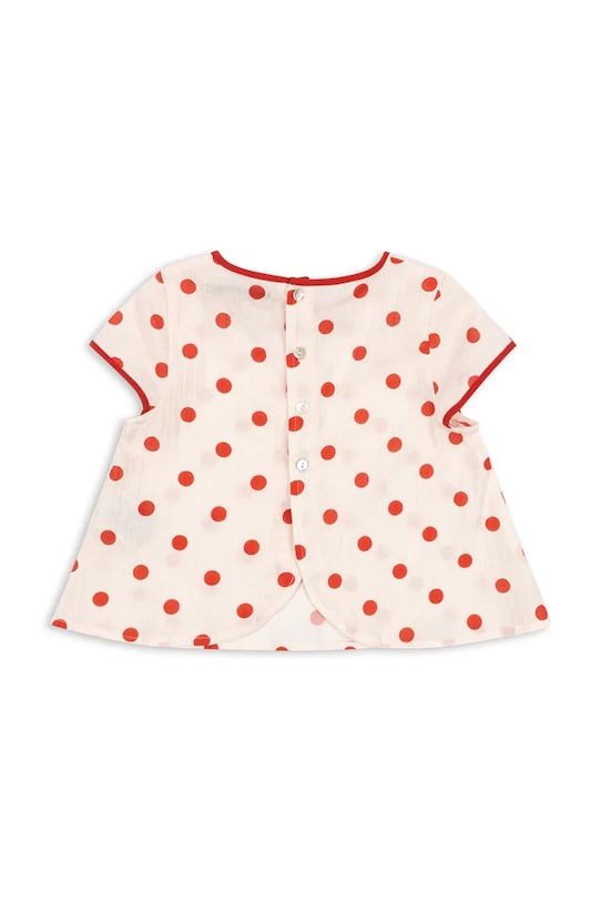 Dziewczynka Konges Sløjd t-shirt bawełniany dziecięcy VIVO TOP GOTS KS105128.PPY2 beżowy