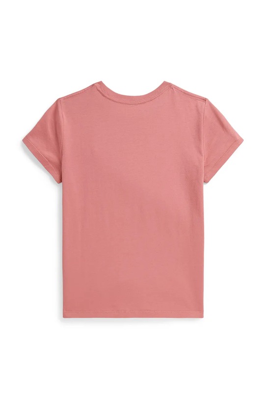 Polo Ralph Lauren t-shirt bawełniany dziecięcy 313833549502 różowy SS26