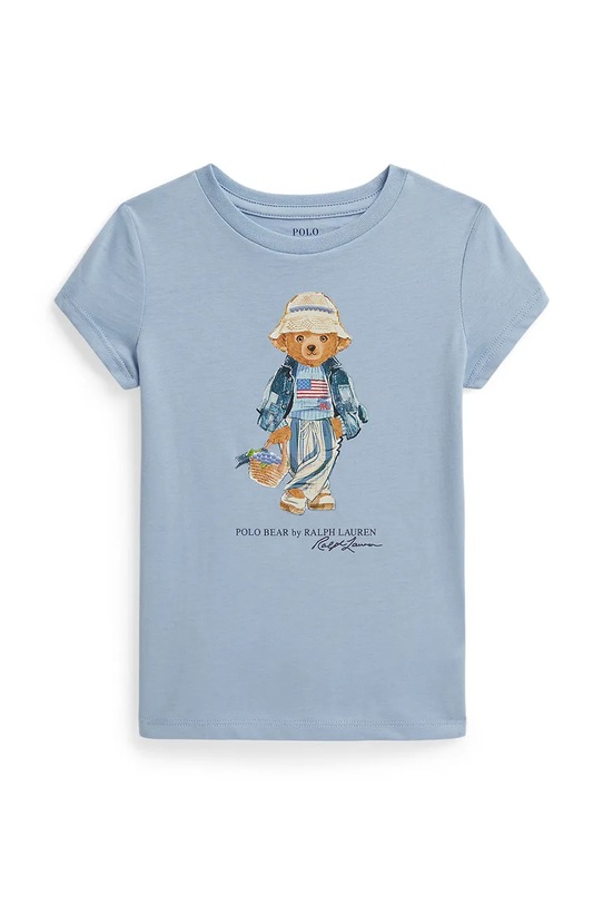 Polo Ralph Lauren t-shirt basic dziecięcy bawełniany niebieski 312A11759001