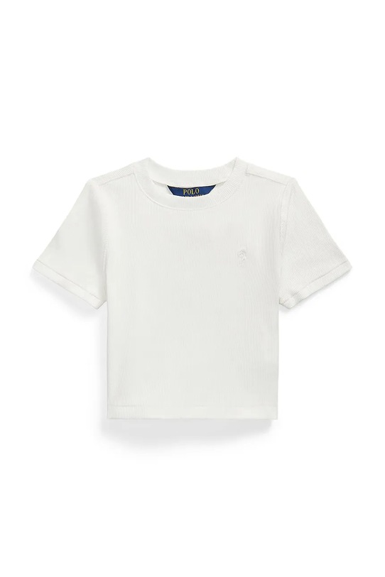 Detské bavlnené tričko Polo Ralph Lauren bavlna biela 313A96144001