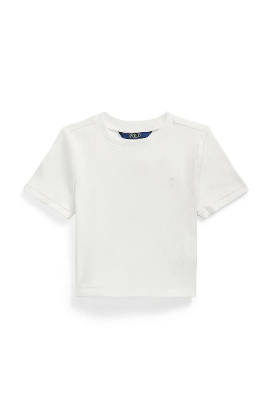 Detské bavlnené tričko Polo Ralph Lauren bavlna biela 313A96144001