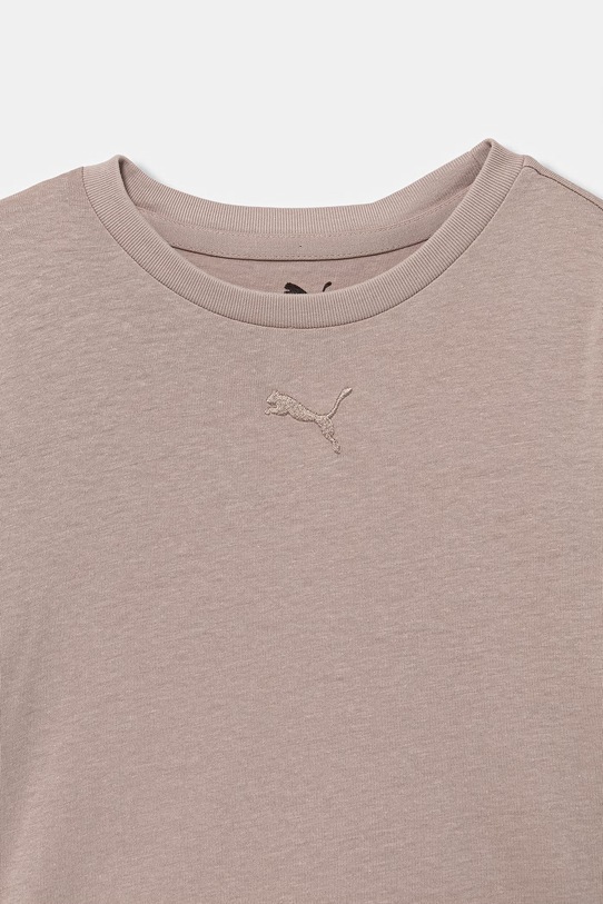 Dziewczynka Puma t-shirt dziecięcy bawełniany ESS Centered Cat Logo 692972.PPY2 różowy