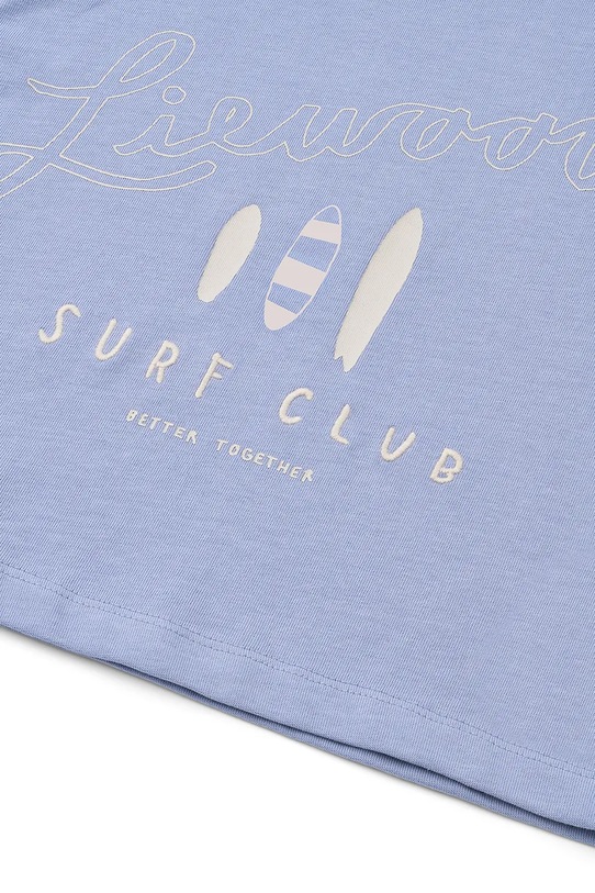 Παιδικό βαμβακερό μπλουζάκι Liewood Tyler Placement SS T-shirt μωβ LW20637.PPY2