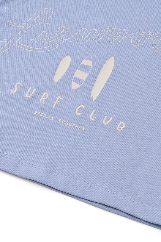 Παιδικό βαμβακερό μπλουζάκι Liewood Tyler Placement SS T-shirt μωβ LW20637.PPY2