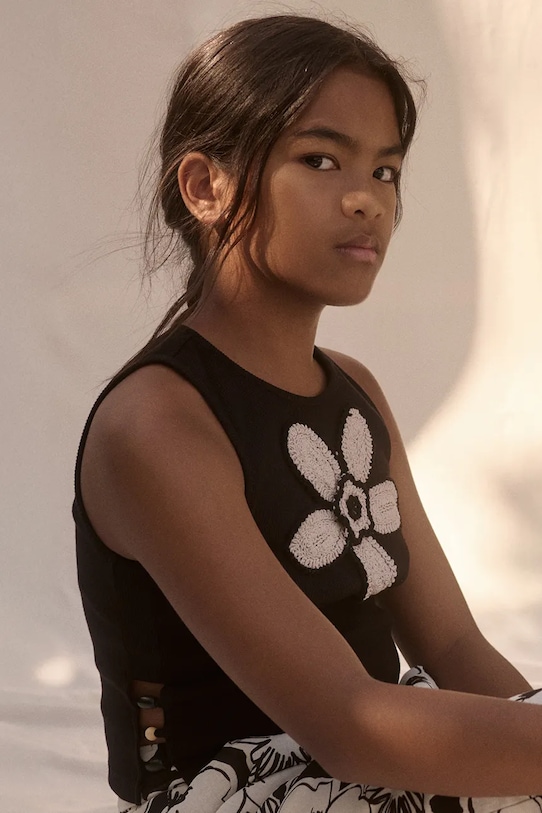 Παιδικό top Abel&Lula απλικέ μαύρο 5174.10.Mini.PPY2