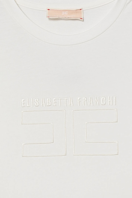 Dziewczynka Elisabetta Franchi t-shirt dziecięcy EFTS256.0.JE006.140.158 beżowy