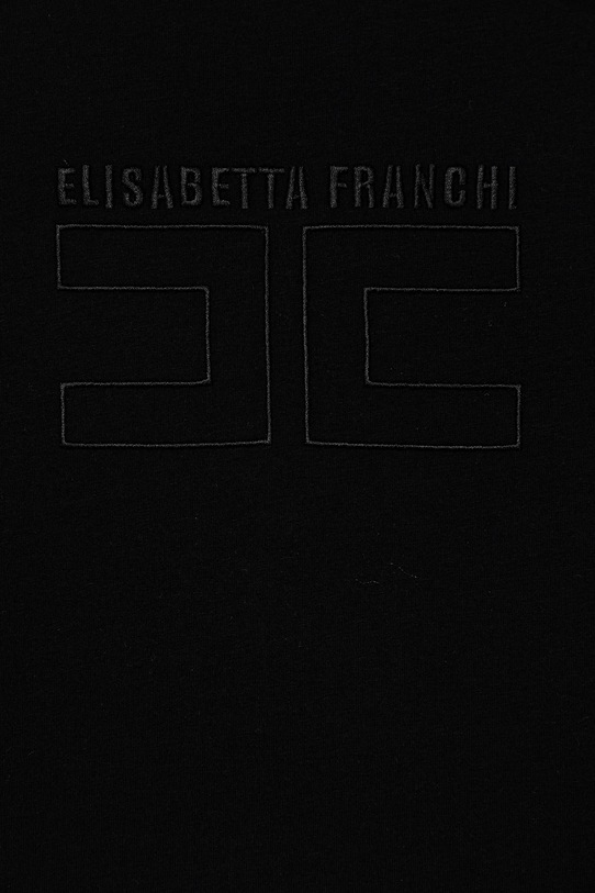 Dziewczynka Elisabetta Franchi t-shirt dziecięcy EFTS256.0.JE006.140.158 czarny