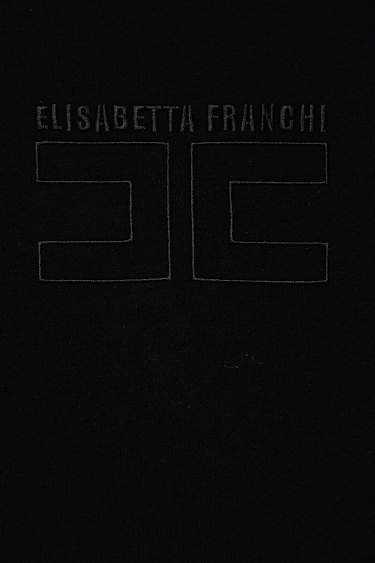 Dziewczynka Elisabetta Franchi t-shirt dziecięcy EFTS256.0.JE006.140.158 czarny