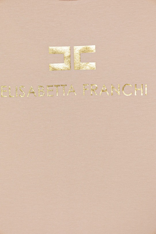 Dziewczynka Elisabetta Franchi t-shirt dziecięcy EFTS260.0.JE006.140.158 pomarańczowy