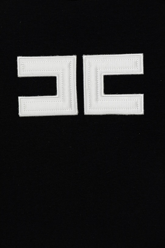Dziewczynka Elisabetta Franchi t-shirt dziecięcy EFTS262.0.JE006.98.128 czarny