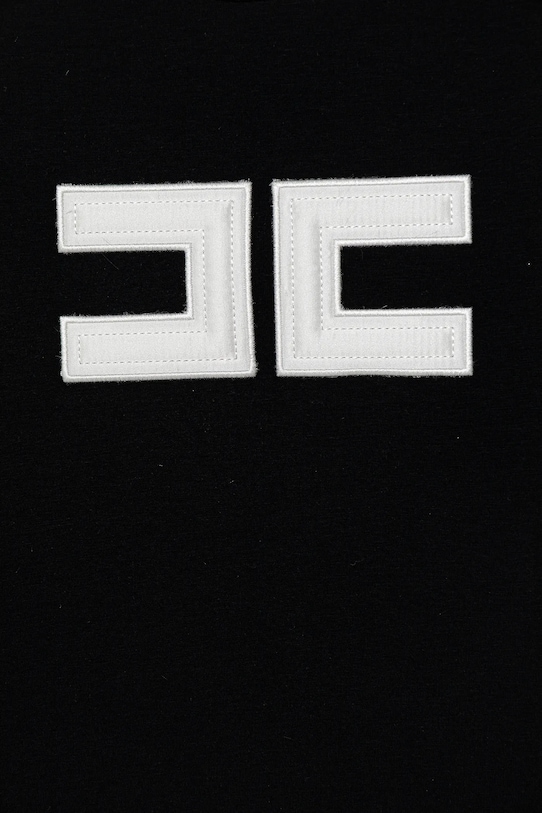 Dziewczynka Elisabetta Franchi t-shirt dziecięcy EFTS262.0.JE006.98.128 czarny