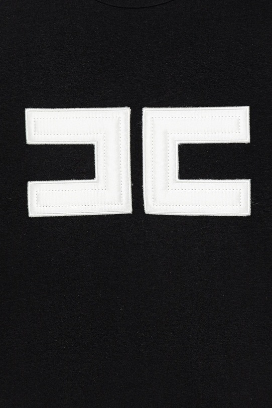 Dziewczynka Elisabetta Franchi t-shirt dziecięcy EFTS262.0.JE006.140.158 czarny