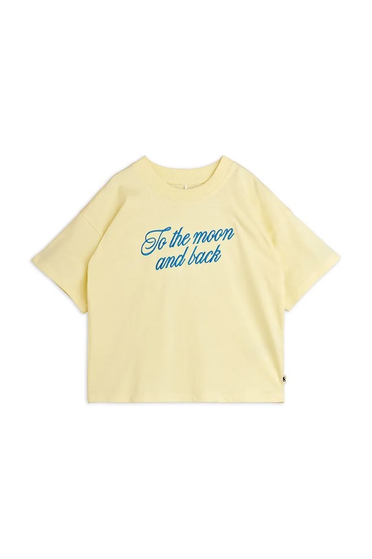Mini Rodini tričko detské bavlnené To the moon žltá 26220164