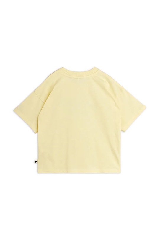Mini Rodini t-shirt dziecięcy bawełniany 26220164 żółty SS26