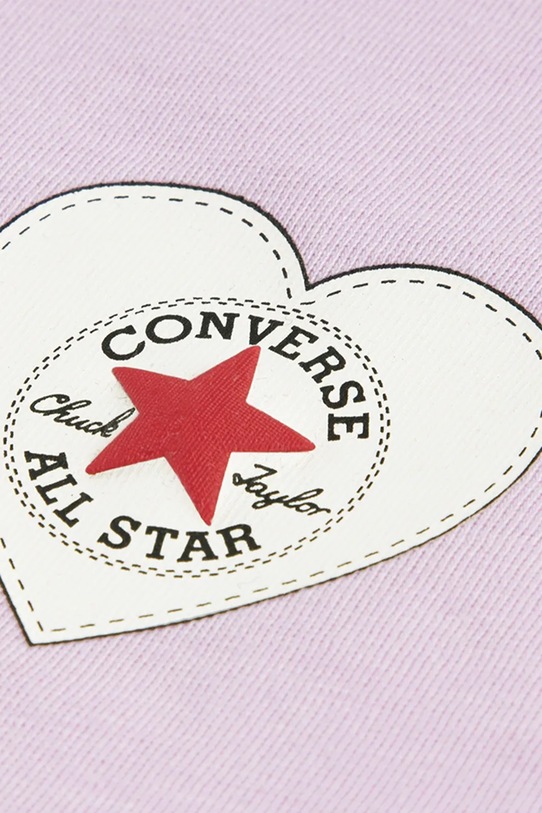 Dziewczynka Converse t-shirt dziecięcy 4CJ604 różowy
