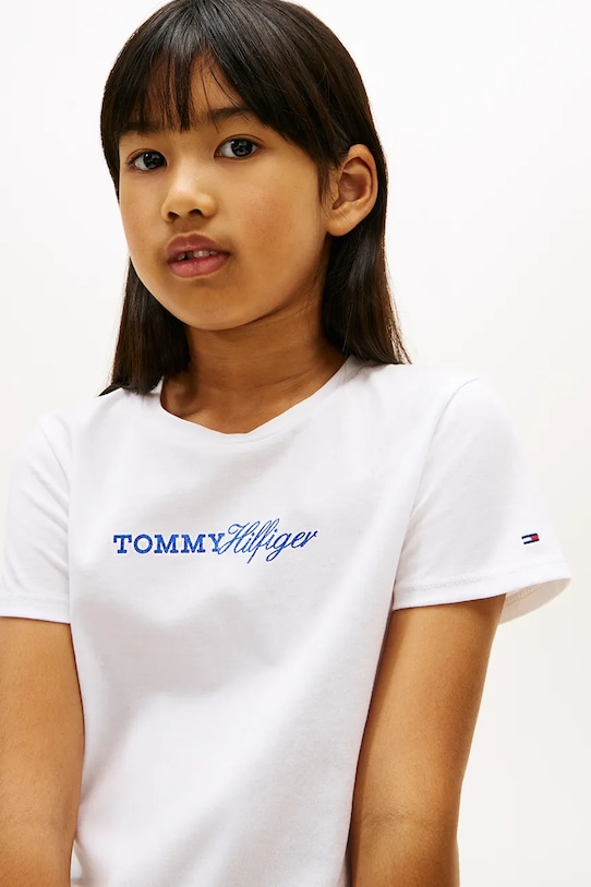 Tommy Hilfiger t-shirt basic dziecięcy KG0KG09123.128.176.PPY2 biały
