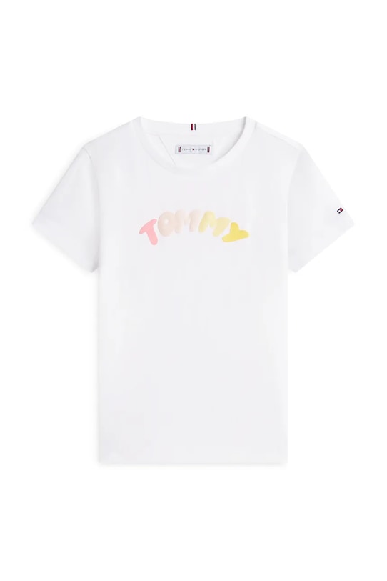 Tommy Hilfiger t-shirt dziecięcy bawełniany KG0KG09246.128.176.PPY2 biały SS26