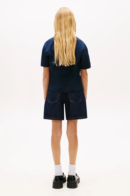 Tommy Hilfiger t-shirt dziecięcy bawełniany granatowy KG0KG09523.128.176.PPY2