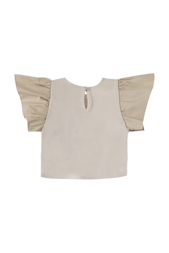 Dziewczynka Donsje t-shirt dziecięcy Ubah Top 4115500 beżowy
