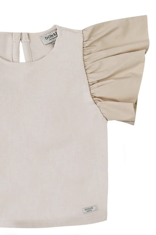 Donsje t-shirt dziecięcy Ubah Top beżowy 4115500