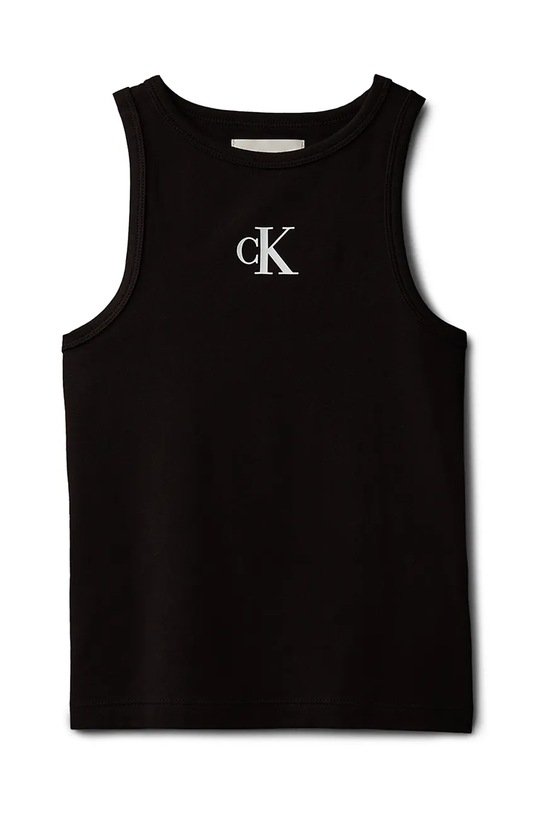 Calvin Klein Jeans top dětský bavlněný LVCKSJB10G.128.176.PPY2 černá SS26