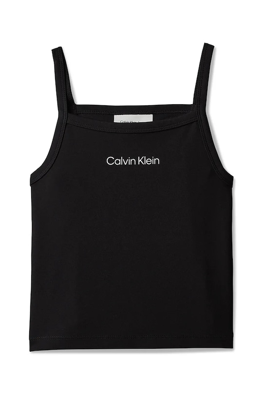 Calvin Klein Jeans top dziecięcy LVCKSJB12G.128.176.PPY2 czarny SS26