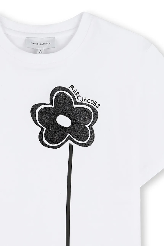 Dječja pamučna majica kratkih rukava Marc Jacobs bijela W60735.102.108