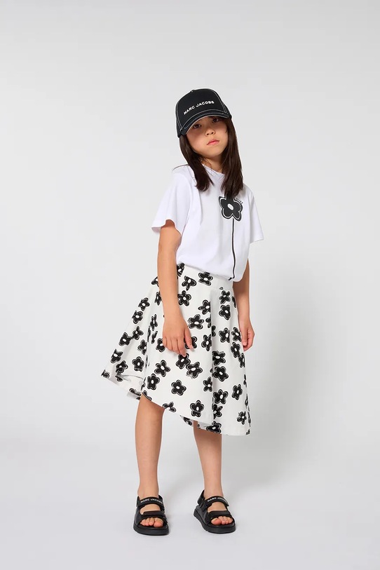 Dječja pamučna majica kratkih rukava Marc Jacobs W60735.156 bijela