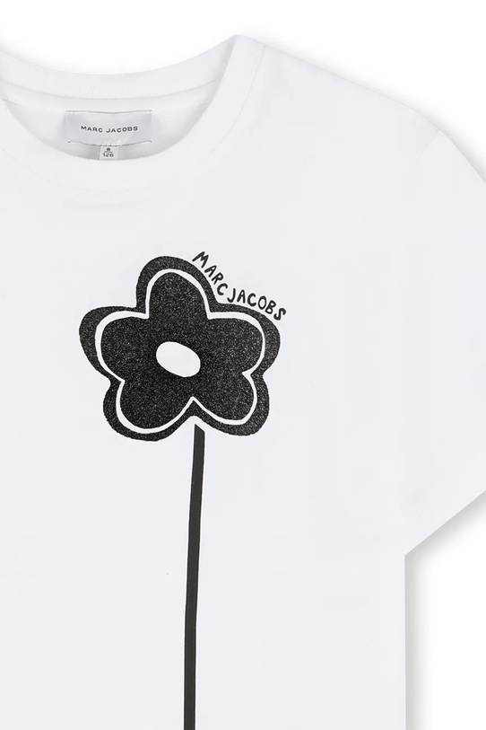 Dječja pamučna majica kratkih rukava Marc Jacobs bijela W60735.156
