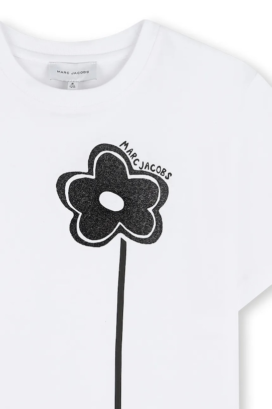 Dječja pamučna majica kratkih rukava Marc Jacobs bijela W60735.114.150