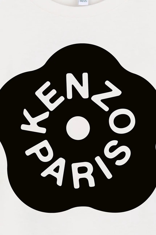 Deklice Kenzo Kids Kratka majica otroška bombažna K61806.86.108 bela